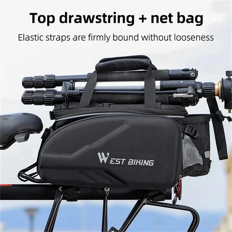 Sacoche de rangement de porte-bagages arrière de vélo en polyester 7/7