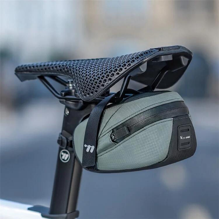 Sacoche de selle de vélo 0,8L en polyester  - Vert 3/3