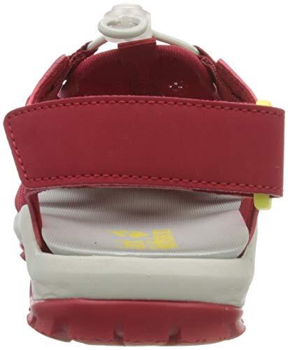 Sandali da Esterno Jack Wolfskin K per Bambini - Rosso e Limone, Taglia 36 EU 2/6
