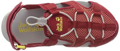 Sandali da Esterno Jack Wolfskin K per Bambini - Rosso e Limone, Taglia 36 EU 4/6