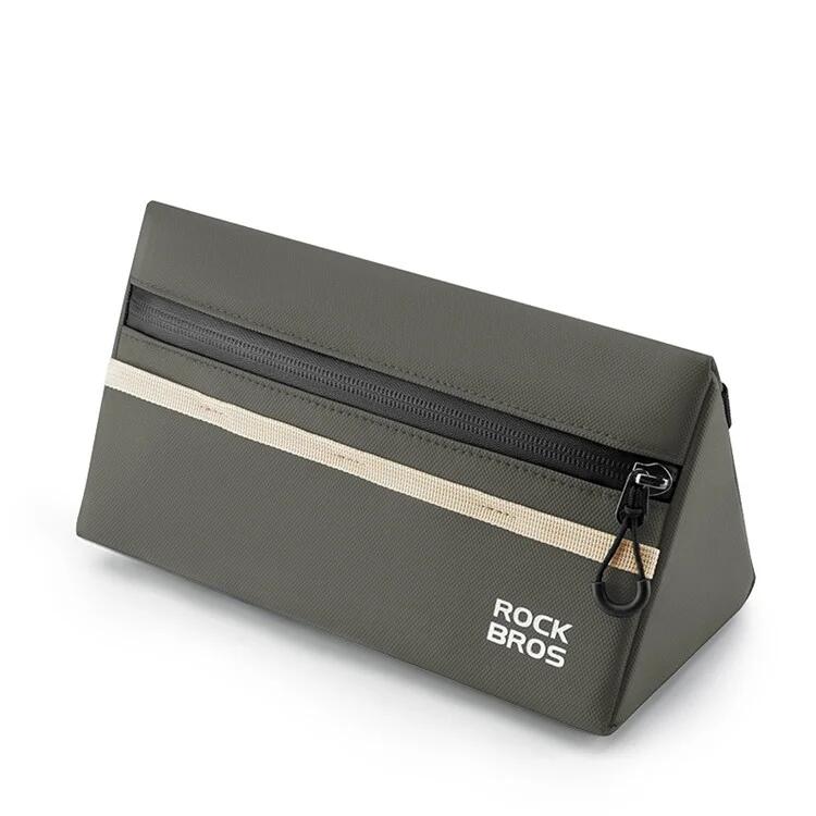 Bolsa de guiador de 1,3 l, bolsa de armazenamento em poliéster - verde militar