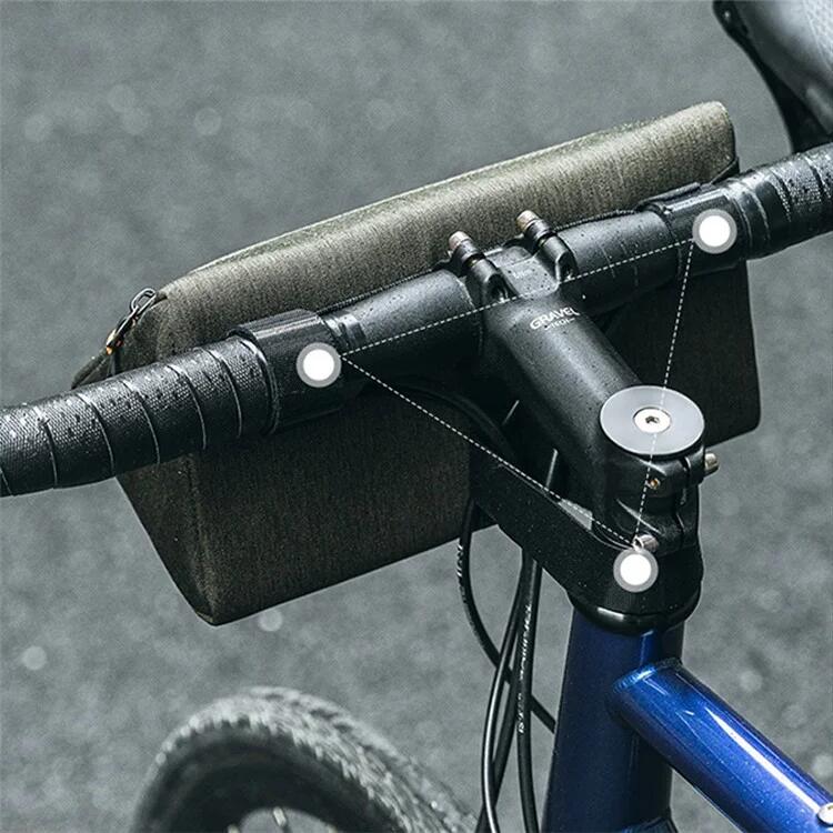 Bike Handlebar Bag 1.3L, Storage Pouch - Army Green 5/7