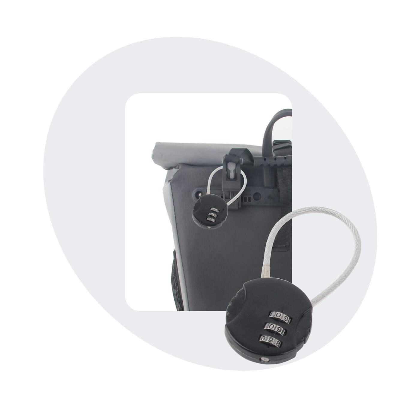 VOLTANO Voltano Fietstas Slot - Hangslot / Cijferslot - Zwart