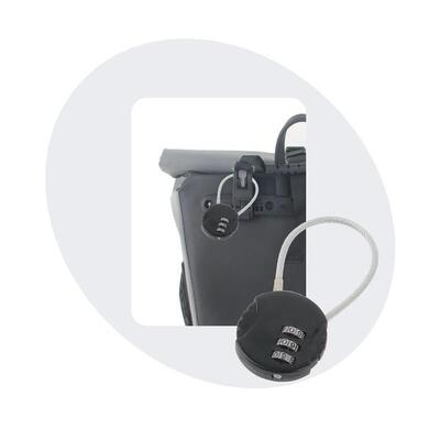 Voltano fietstas slot - hangslot / cijferslot - zwart