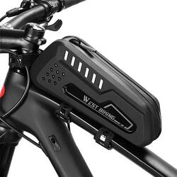 Sacoche de tube supérieur de vélo - Noir