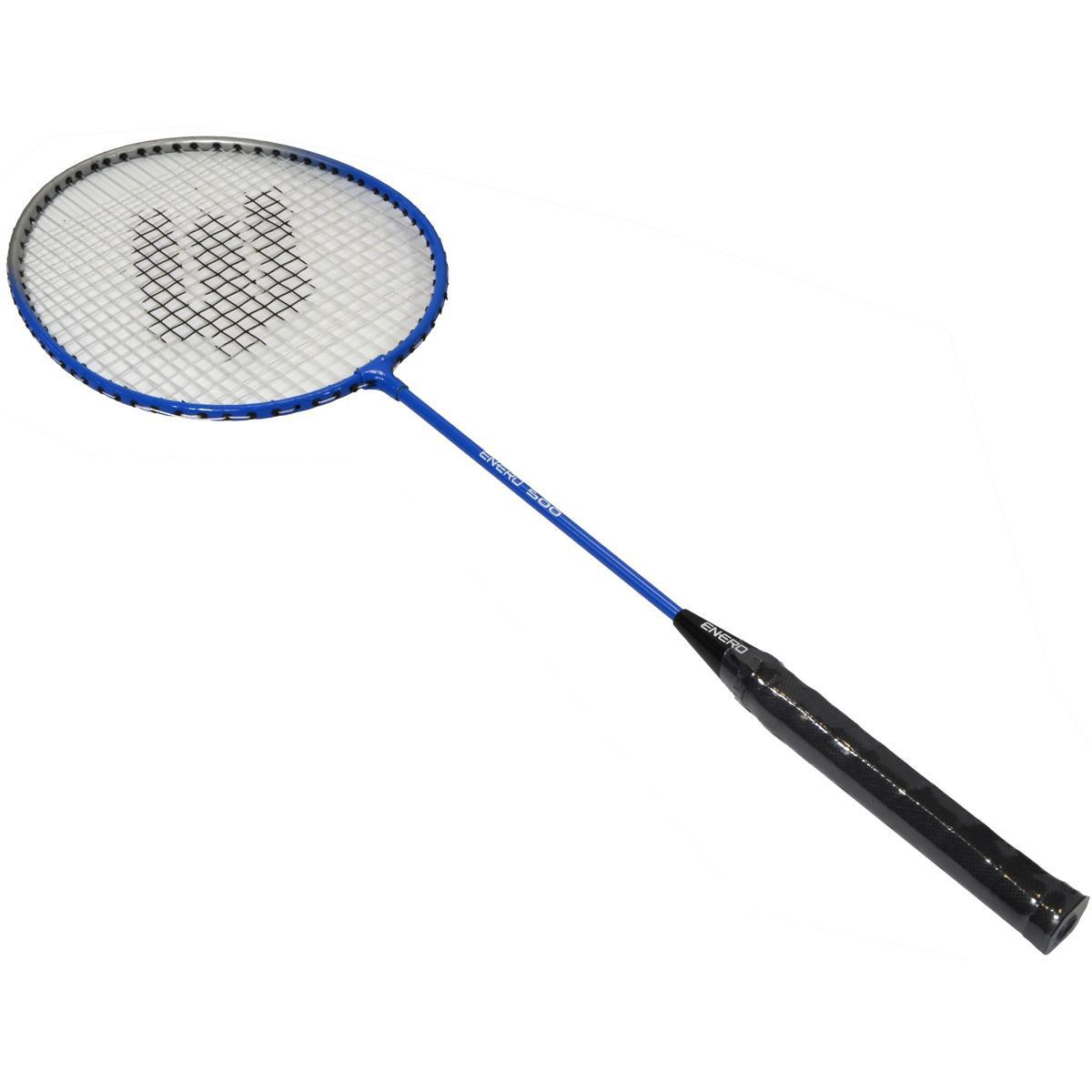 Enero komplettes Badminton-Set,4 Schläger,2 Federbälle,Hülle, Netz mit Rahmen 3/7