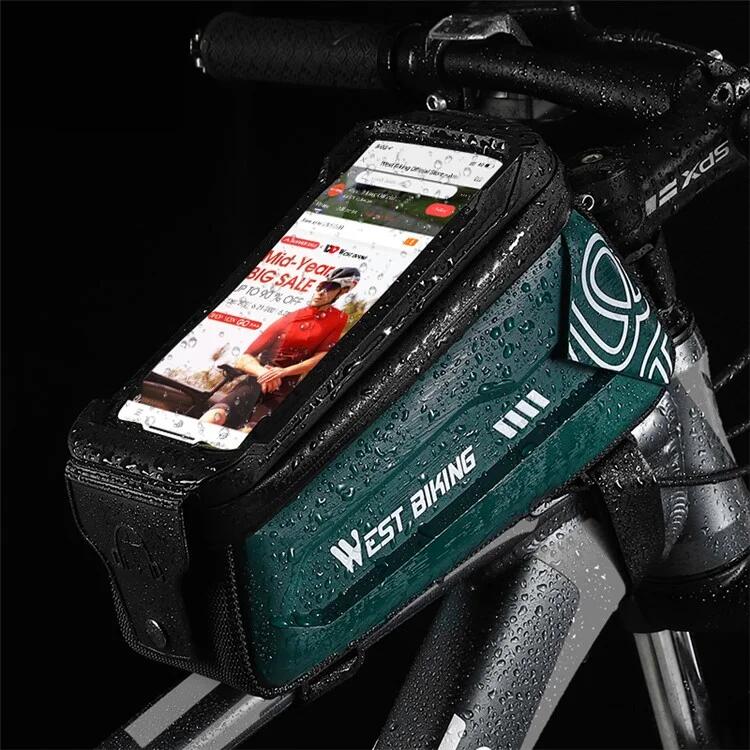 Bolsa para tubo superior de bicicleta de 2,5 l con soporte  verde negruzco 4/7
