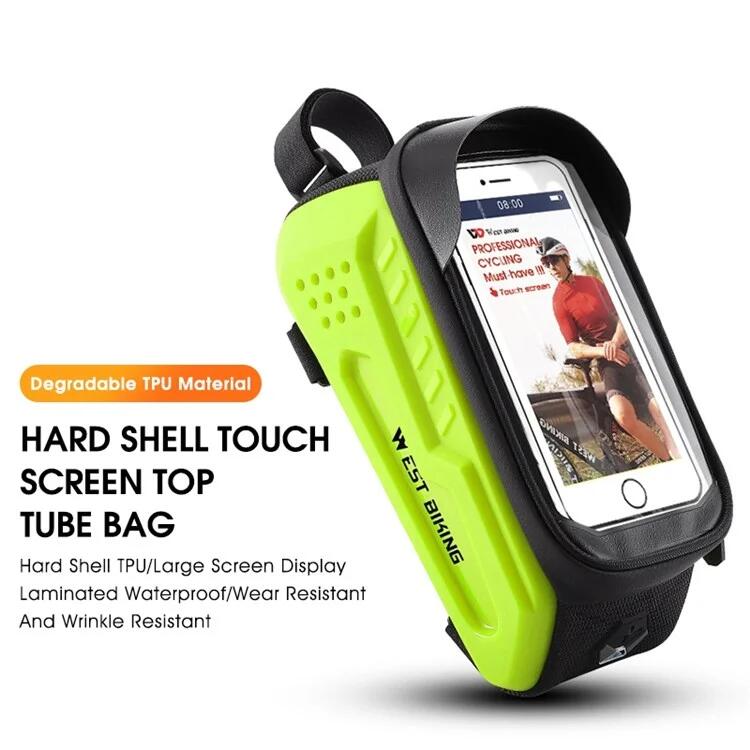 Bolsa de armazenamento rígida para tubo superior de estrada BTT 2L - Verde 2/2
