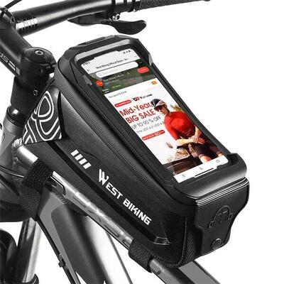 Borsa per tubo superiore della bici da 2.5 l - Nero