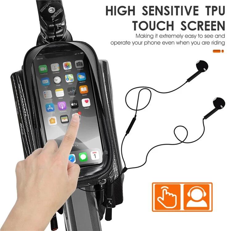 Sacoche de téléphone à écran tactile 6,5 pouces étanche 5/7