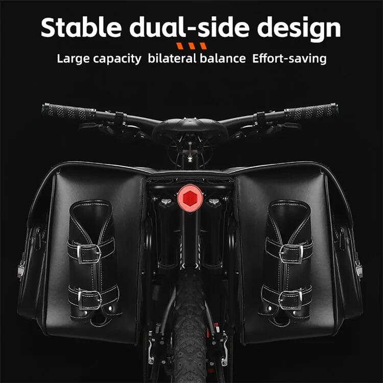 Sacoche de rangement de porte-bagages arrière de vélo    - Noir 6/7