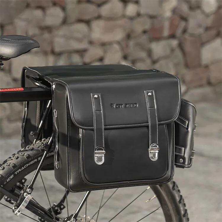 Sacoche de rangement de porte-bagages arrière de vélo    - Noir 2/7