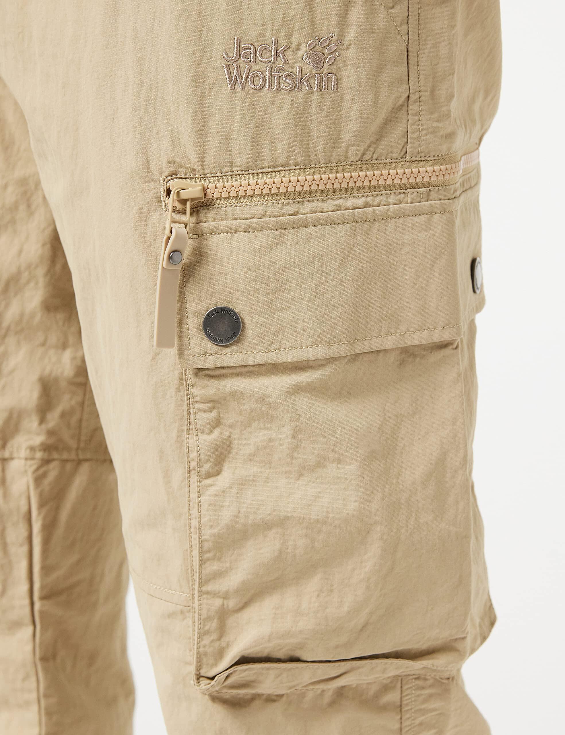 Pantaloni da Uomo Jack Wolfskin Lakeside in Dune Sabbia - Taglia 27 2/5