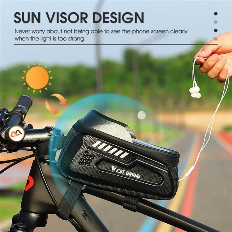 Borsa Portapacchi Posteriore Per Bici In Tessuto Impermeabile 1000D - Nero WEST BIKING | Decathlon - Foto 5