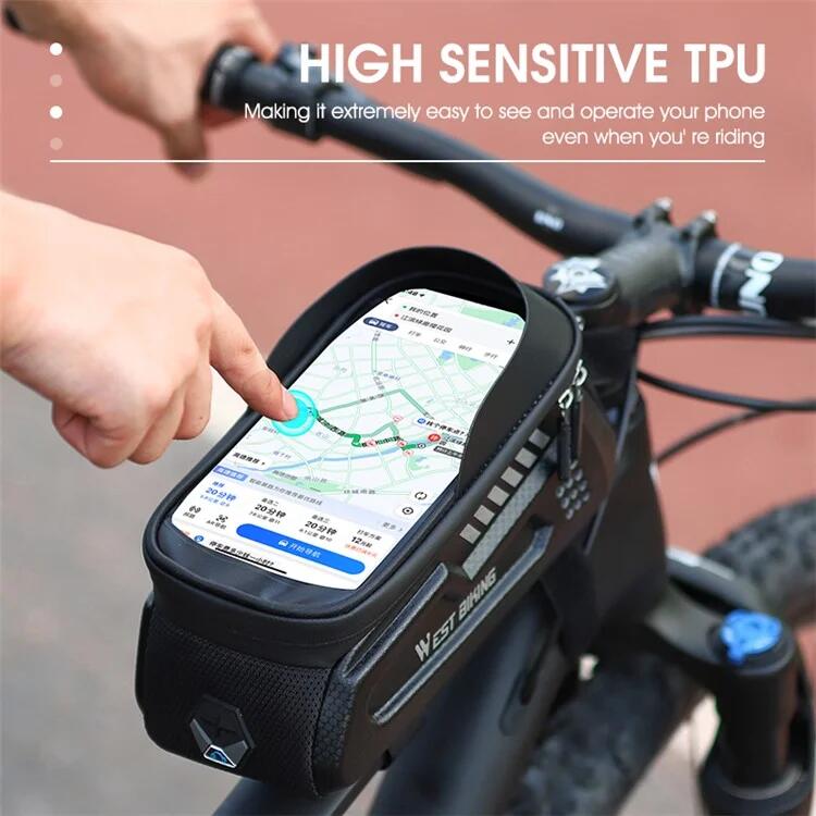 Bolsa para quadro de bicicleta, bolsa para quadro BTT 2/7