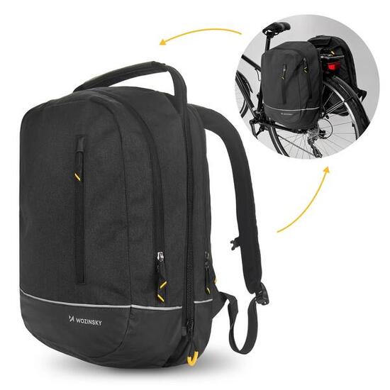 Plecak rowerowy Wozinsky 2w1 30L czarny