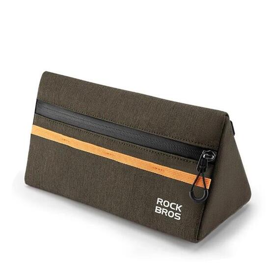 Borsa per manubrio bici da 13 l custodia portaoggetti - verde nerastro