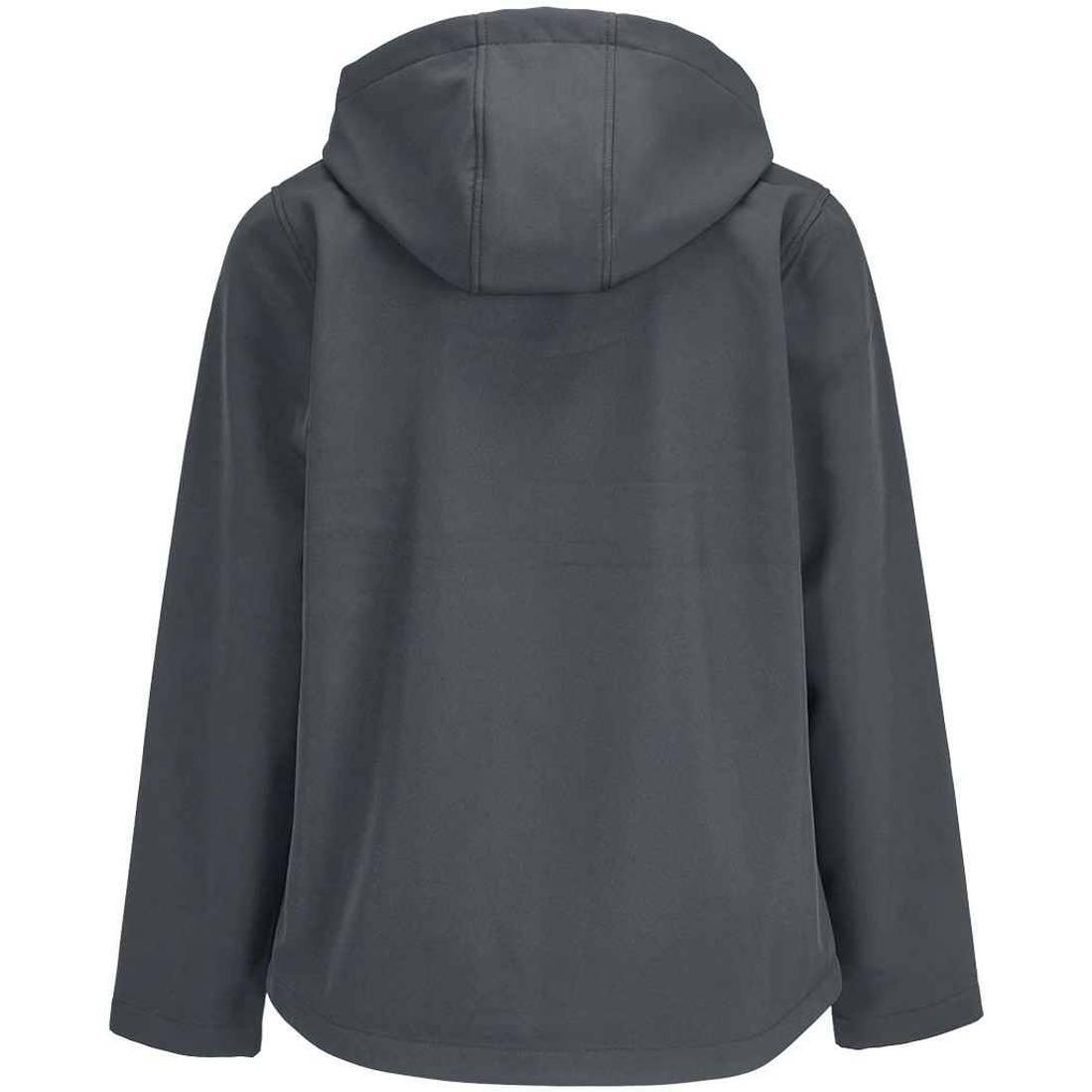 "Race" Softshelljacke mit Kapuze für Damen Holzkohle 2/4