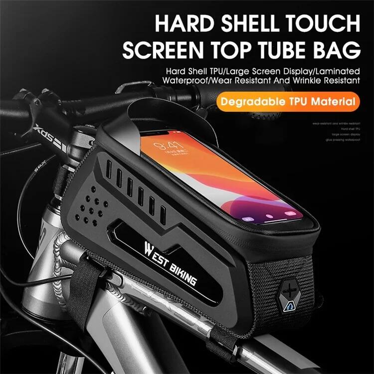 Bolsa rígida para almacenamiento en el tubo superior  MTB de 2 l negro 3/7