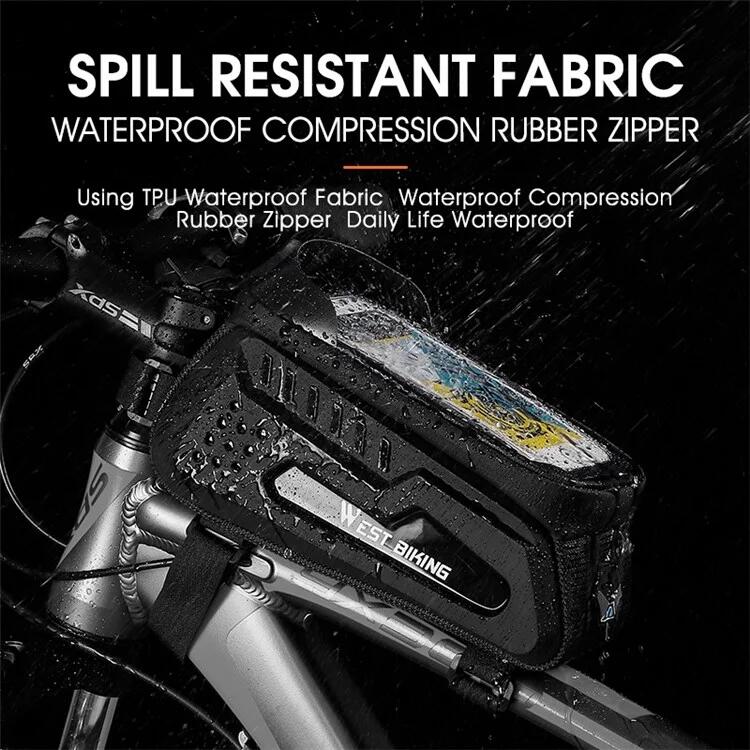 Bolsa rígida para almacenamiento en el tubo superior  MTB de 2 l negro 7/7