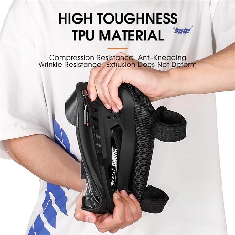 Bolsa rígida para almacenamiento en el tubo superior  MTB de 2 l negro 6/7