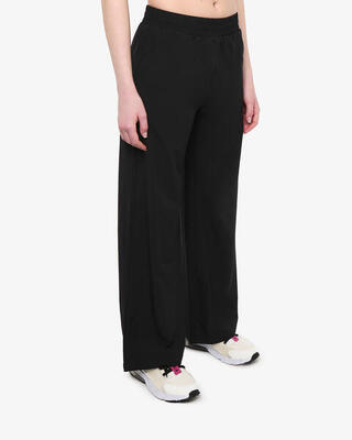 schwarze synthetische Fitnesshose für Damen