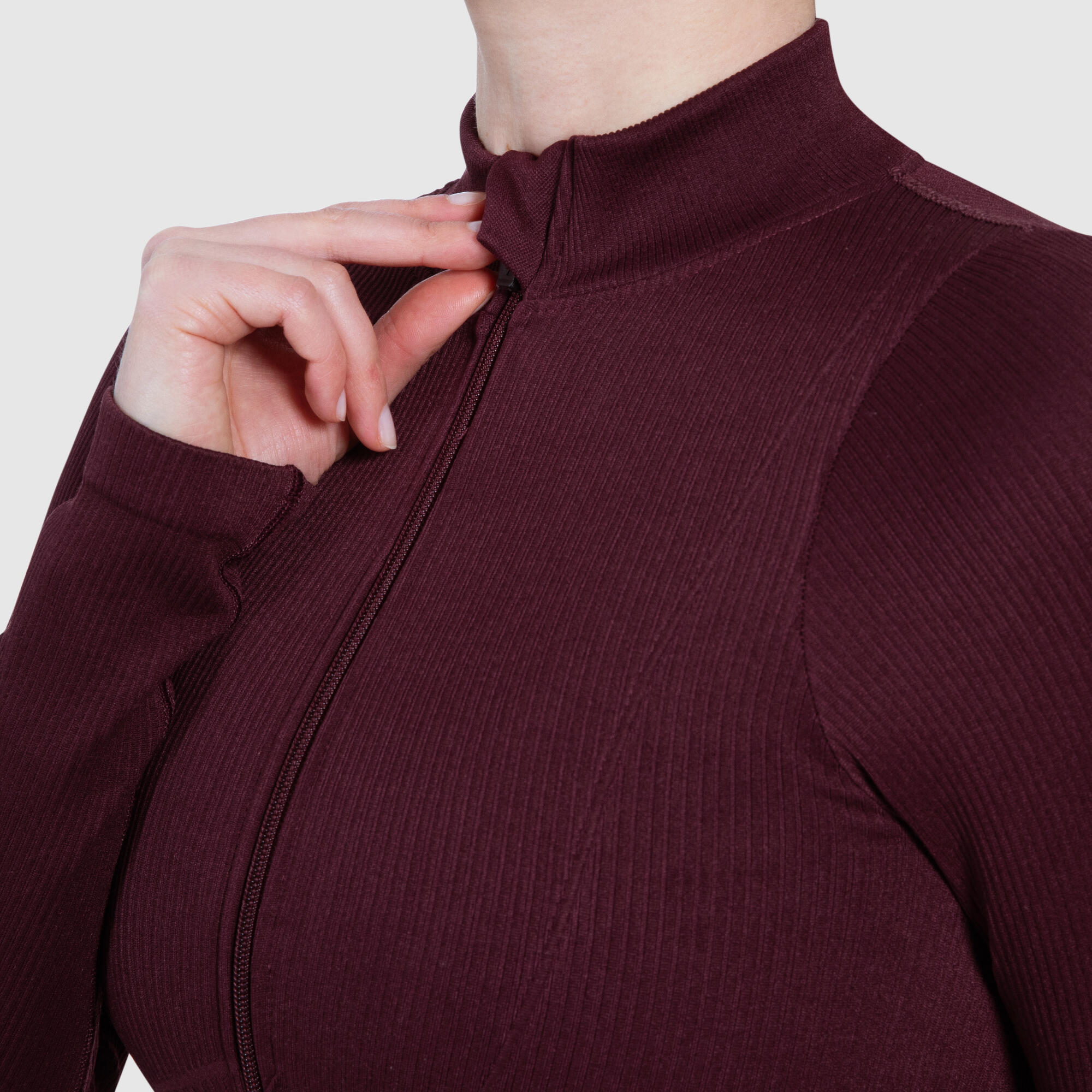 Damen Trainingsjacke Kompressionsjacke Zeya Dunkel Lila 4/6
