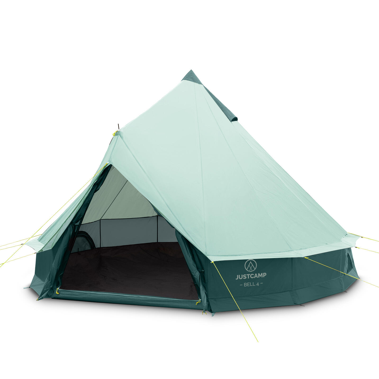 Justcamp - Tente Tipi Familiale – Bell 4 Personnes - Tente - Bleu - 4 Places - Decathlon