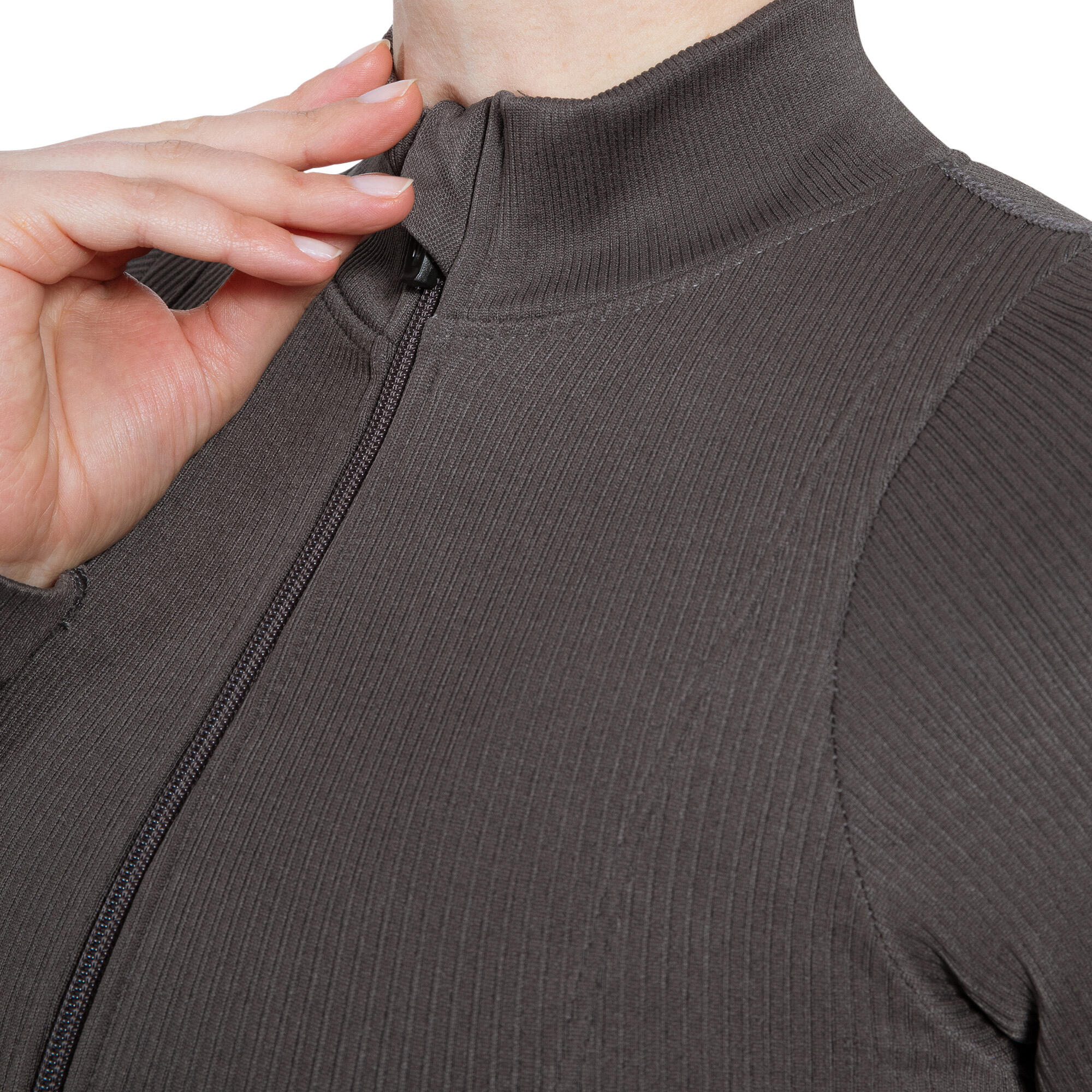 Damen Trainingsjacke Kompressionsjacke Zeya Dunkelgrau 5/6