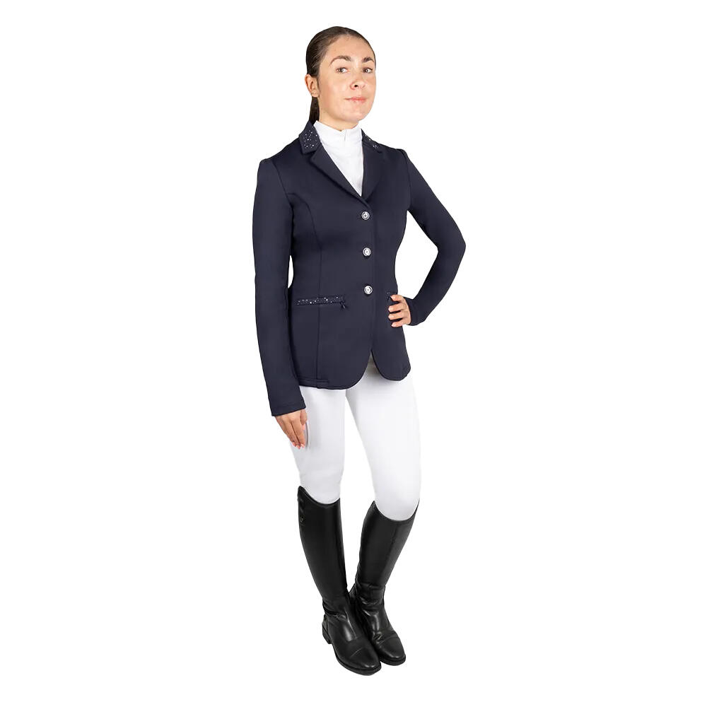 Womens/Ladies Roka Regal Show Jumping Jacket (Navy) 3/3