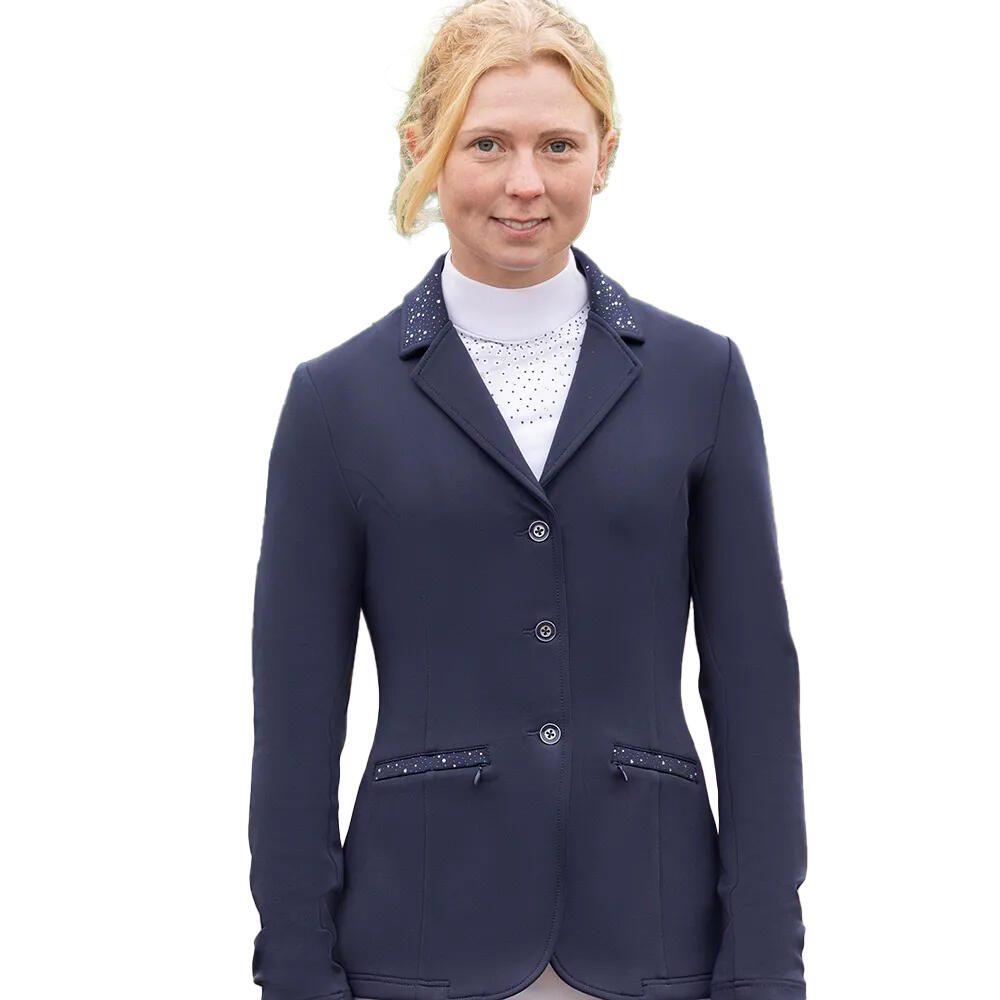 Womens/Ladies Roka Regal Show Jumping Jacket (Navy) 1/3