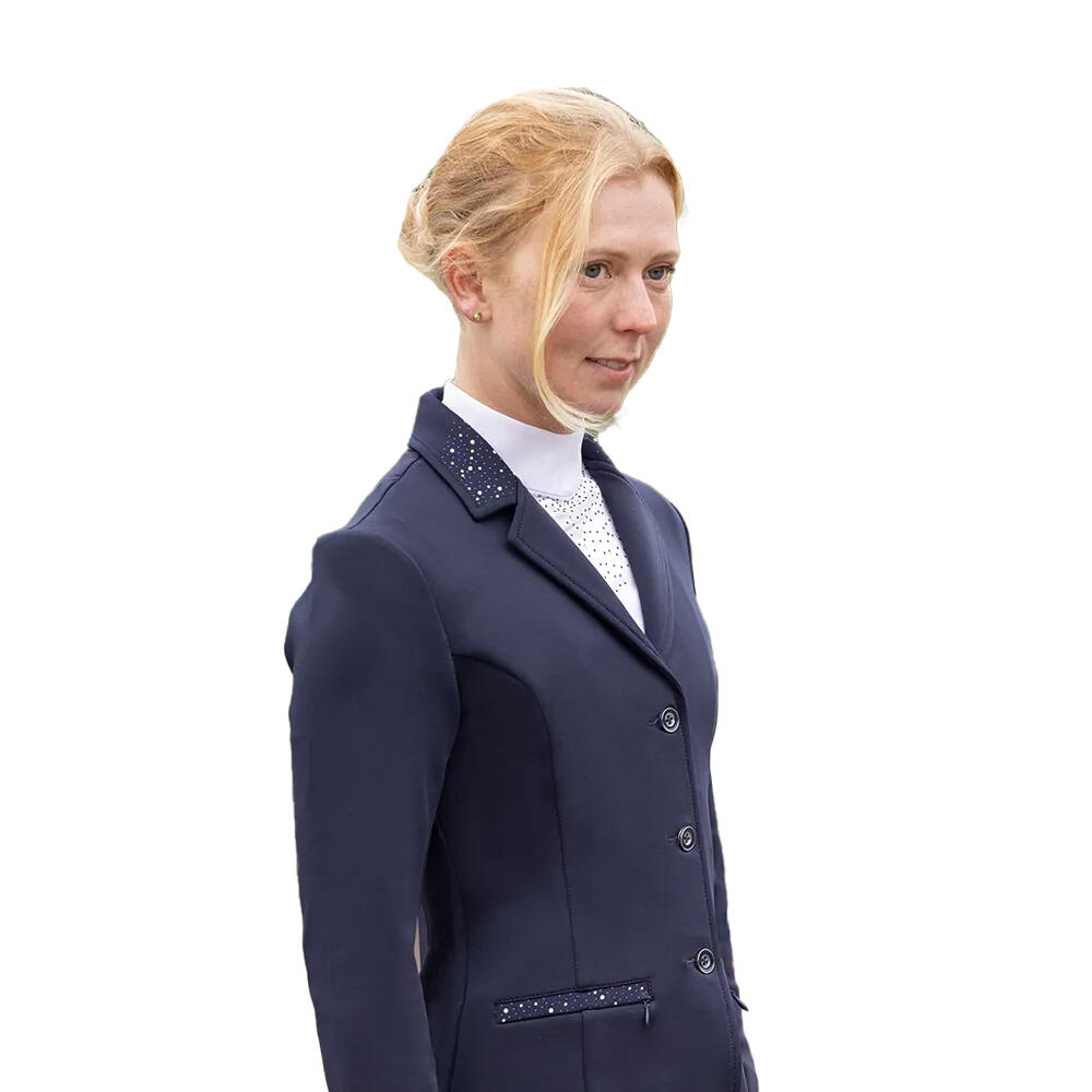 Womens/Ladies Roka Regal Show Jumping Jacket (Navy) 2/3