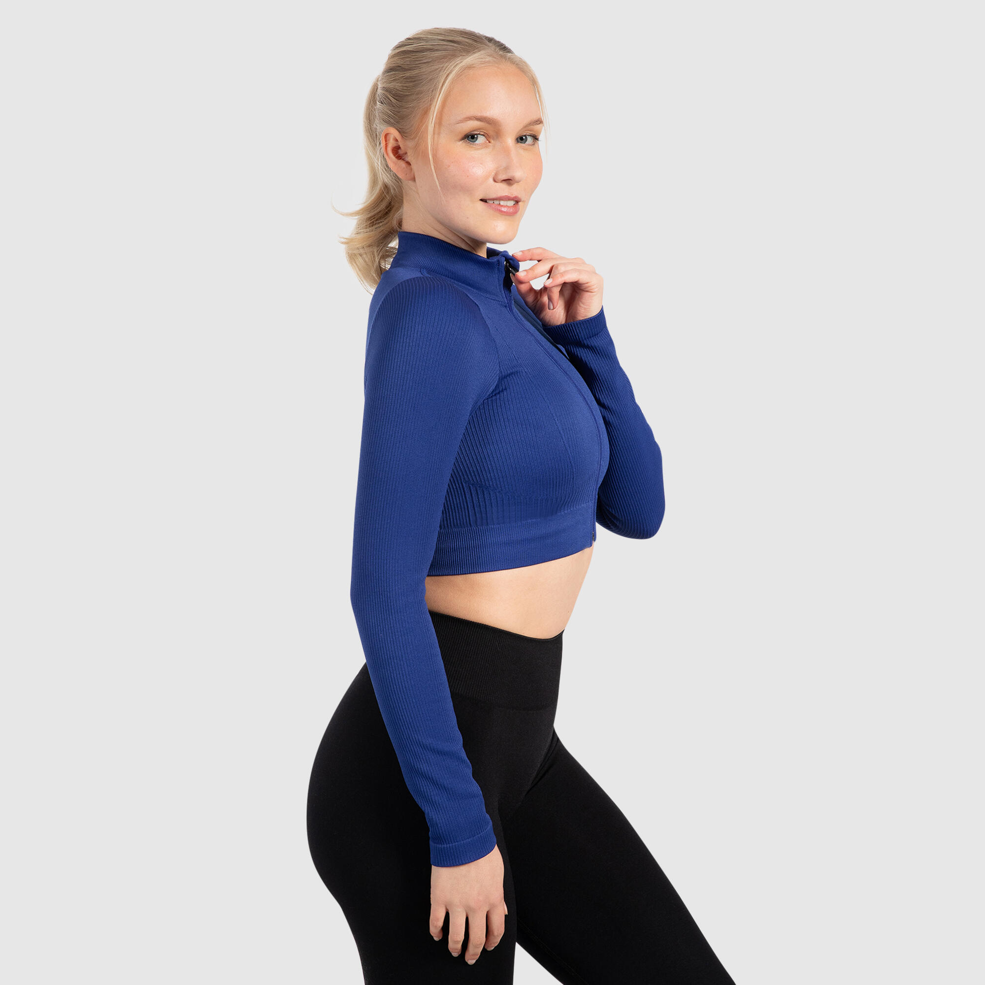 Damen Trainingsjacke Kompressionsjacke Zeya Royal Blau 2/6