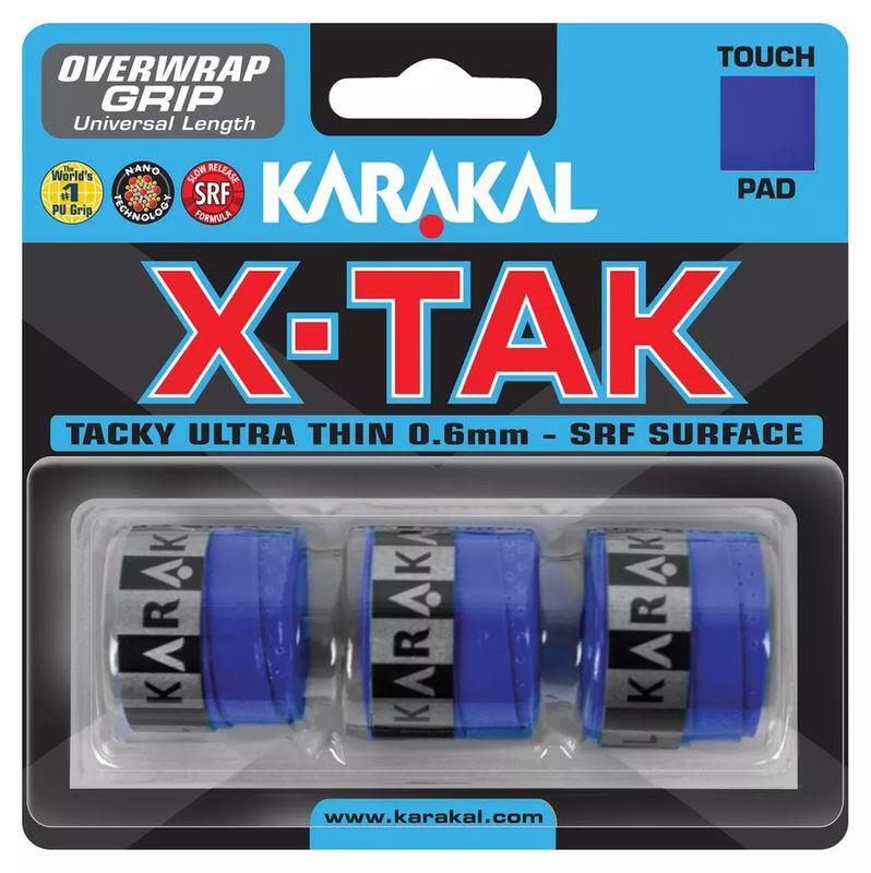 Karakal X Tak Overwrap Grip X 3 Blu 1/2