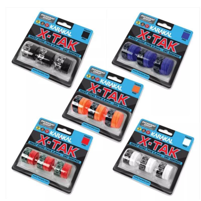 Karakal X Tak Overwrap Grip X 3 Blk 2/2