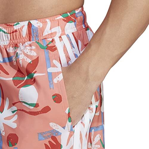 ADIDAS HT2122 Flo CLX VSL Costume da Nuoto Coral Fusion/White 3/5