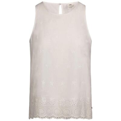 Dames zadie mouwloze casual top (wit)