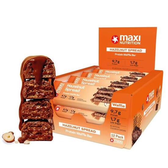 Barre Gaufrette protéinée Maxi Nutrition (lot de 12)