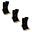 Calze ANTISKID negre, 3 perechi