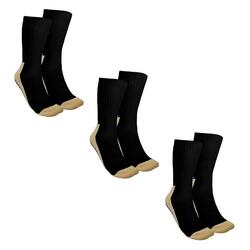 Chaussettes ANTISKID noires, 3 paires