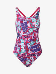 Déguisement de piscine fuchsia pour femme en natte. natation synthétique