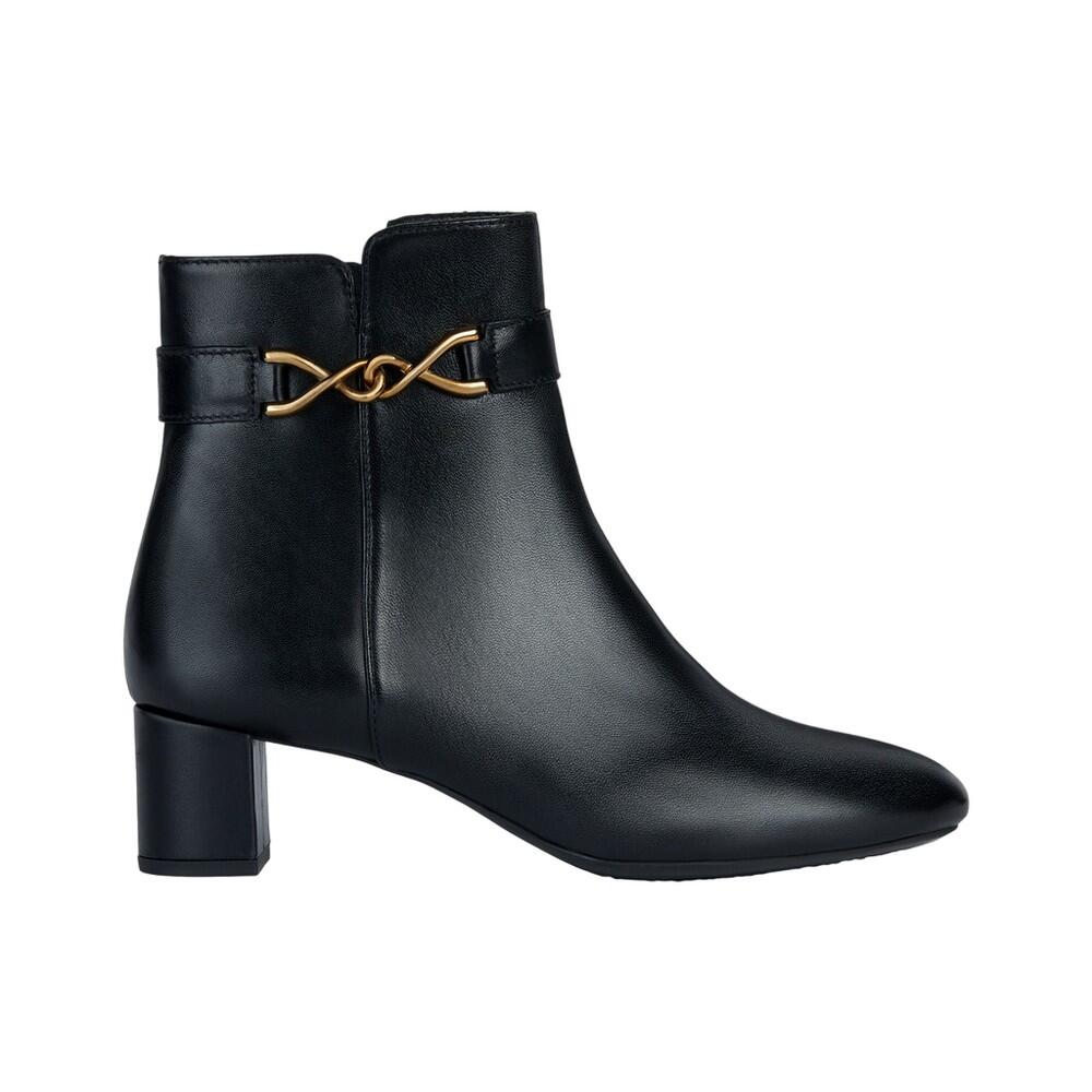 Womens/Ladies Pheby 50 Leather Ankle Boots (Black) 3/4
