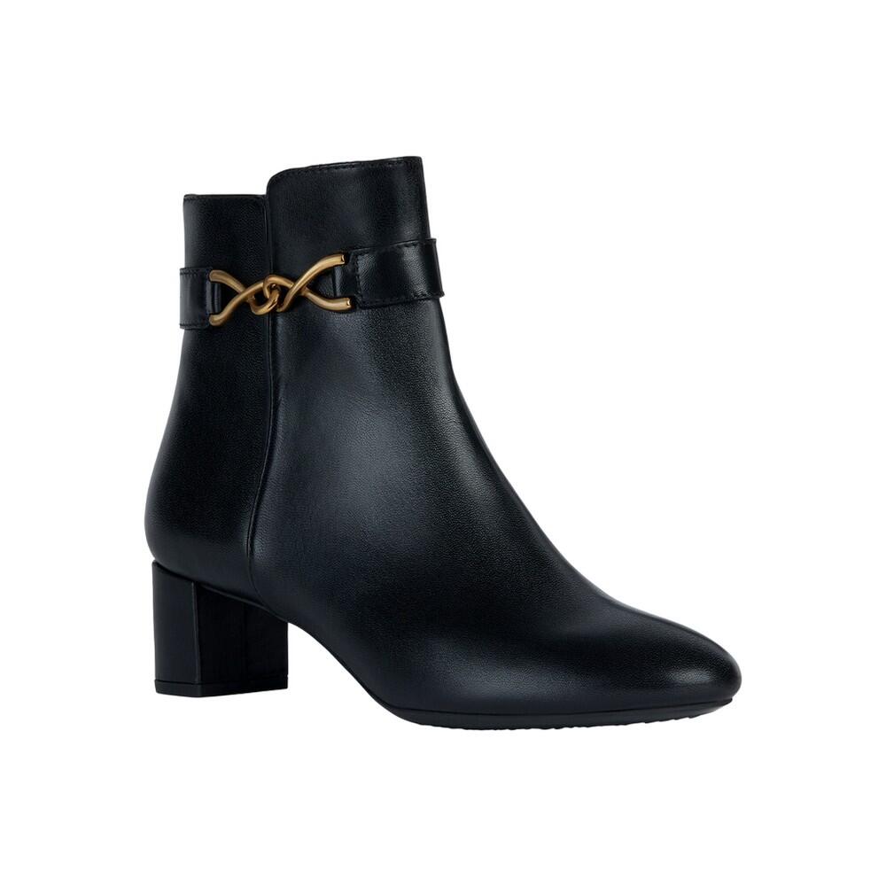 Womens/Ladies Pheby 50 Leather Ankle Boots (Black) 1/4