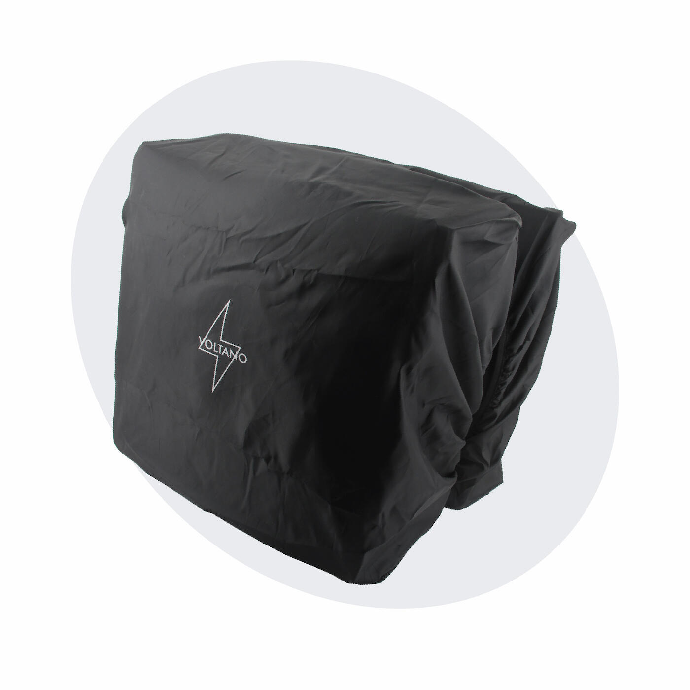 VOLTANO Voltano Regenhoes Dubbele Fietstas - 30-60 Liter - 100% Waterdicht - Zwart