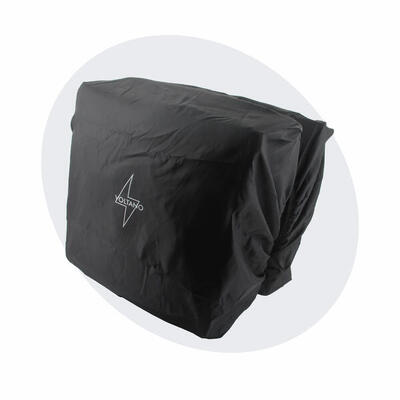 Voltano regenhoes dubbele fietstas - 30-60 liter - 100% waterdicht - zwart