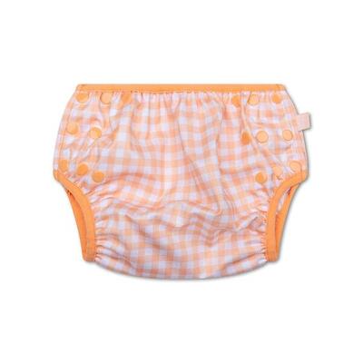Swim Essentials | Arancione/Bianco Quadri Pannolino da piscina riutilizzabile
