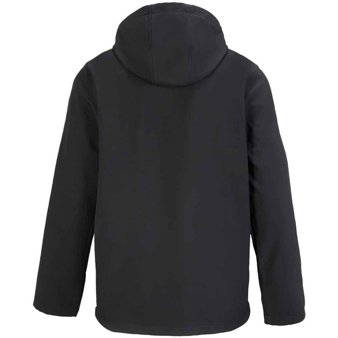 Mens Race Hooded Soft Shell Jacket (Black) 2/4