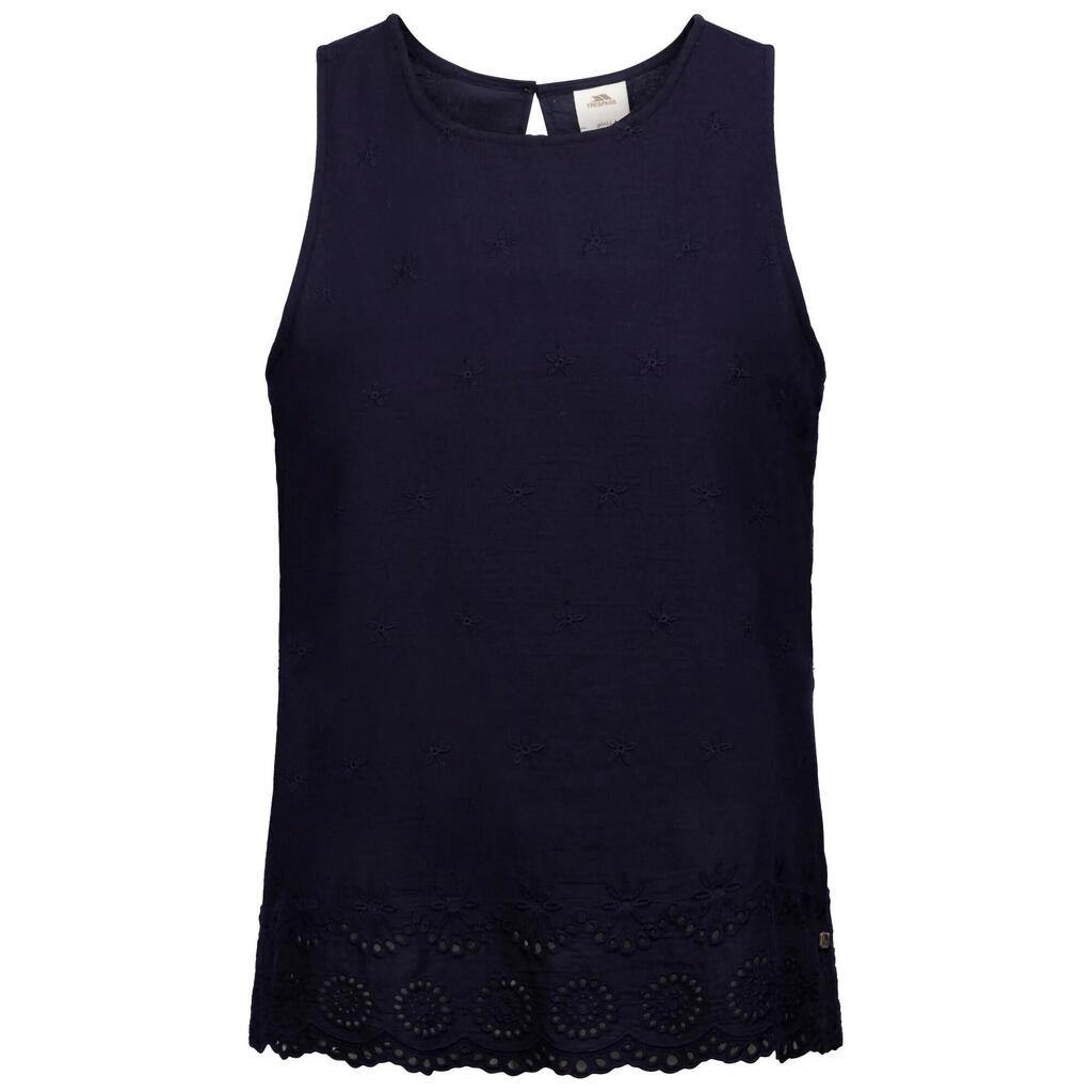 Womens/Ladies Zadie Sleeveless Casual Top (Navy)