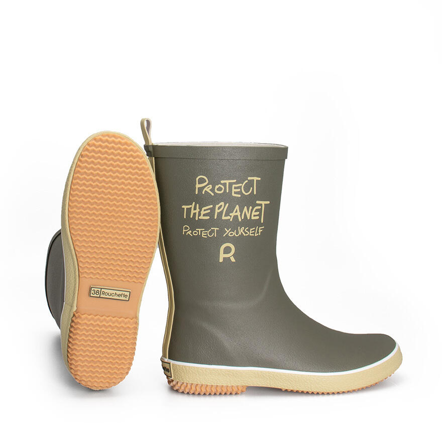 Botas de meia chuva para mulher Rouchette Protect The Planet 2/6
