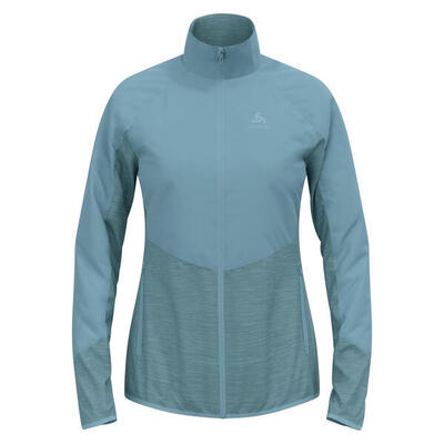 Odlo jacket run easy warm hybrid sportjas blauw s